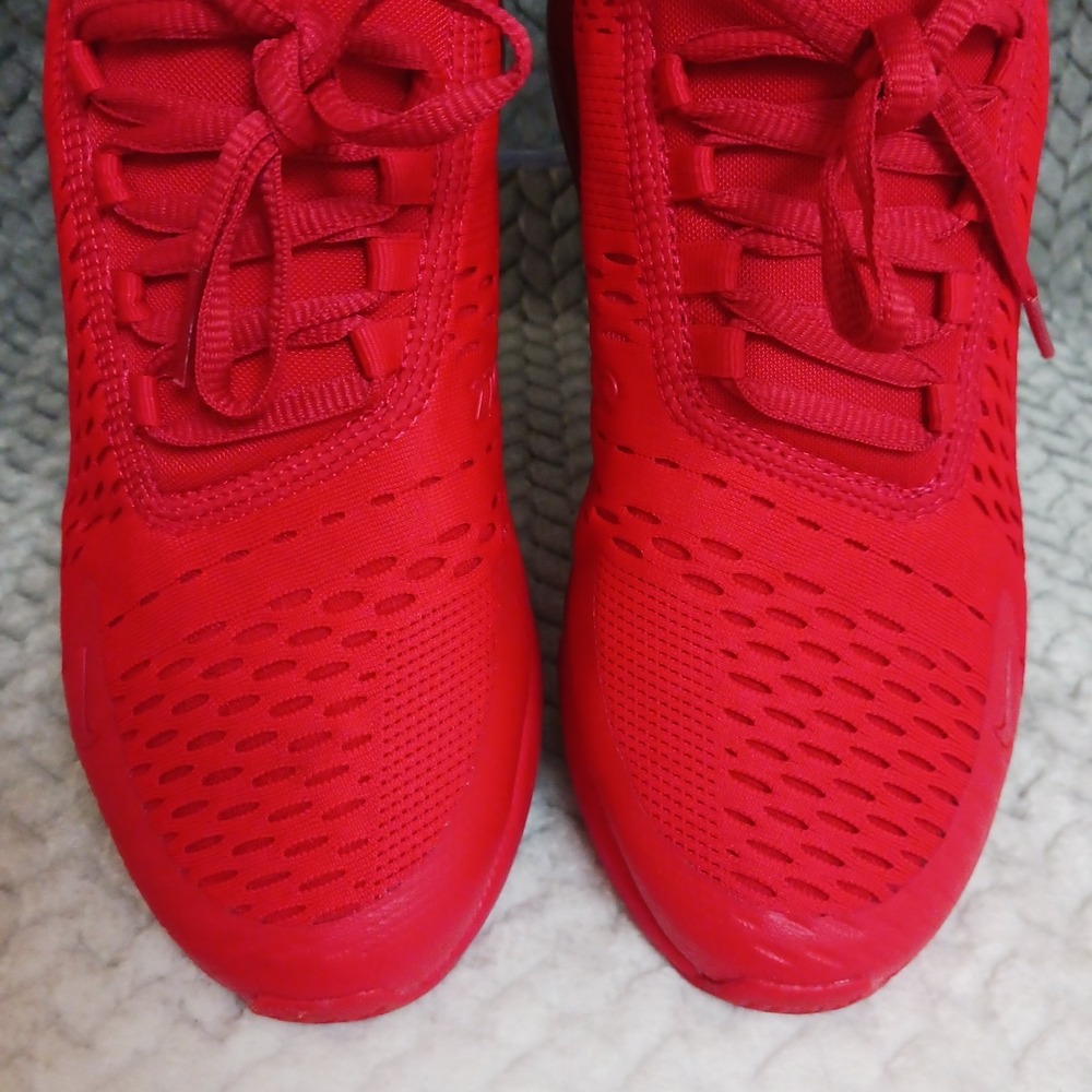 Nike Air Max 270 University Red GS Running Sneakers Shoes Size 6.5Y Women's 8 - Picture 6 of 16